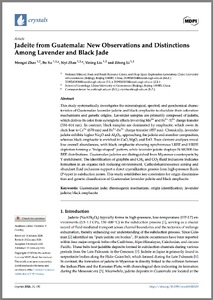 Jadeite from Guatemala: New observations and distinctions among lavender and black jade